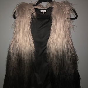 New tobi ombré fur vest
